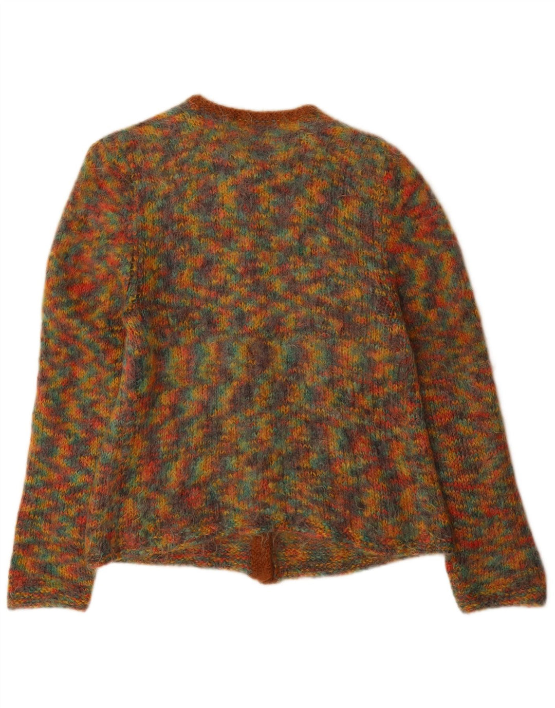 Vintage Damen Cardigan Pullover UK 12 Medium Mehrfarbig gefleckt