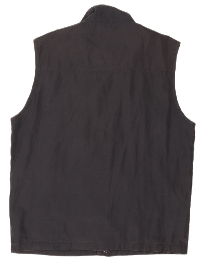 Wampum Herren Utility Gilet UK 42 XL Schwarz Polyester