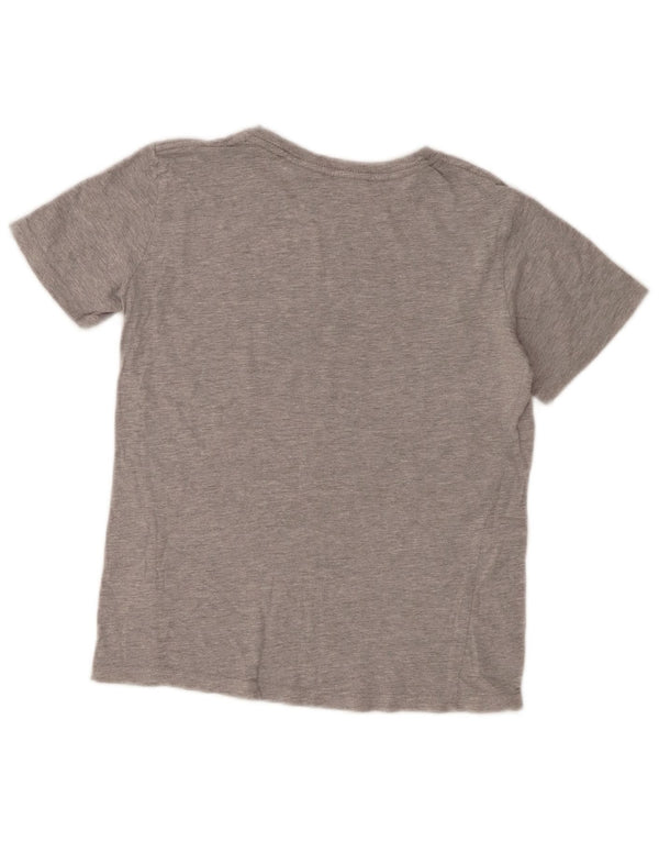 Champion T-Shirt-Oberteil für Mädchen mit Grafik, 9–10 Jahre, mittelgrau gesprenkelte Baumwolle