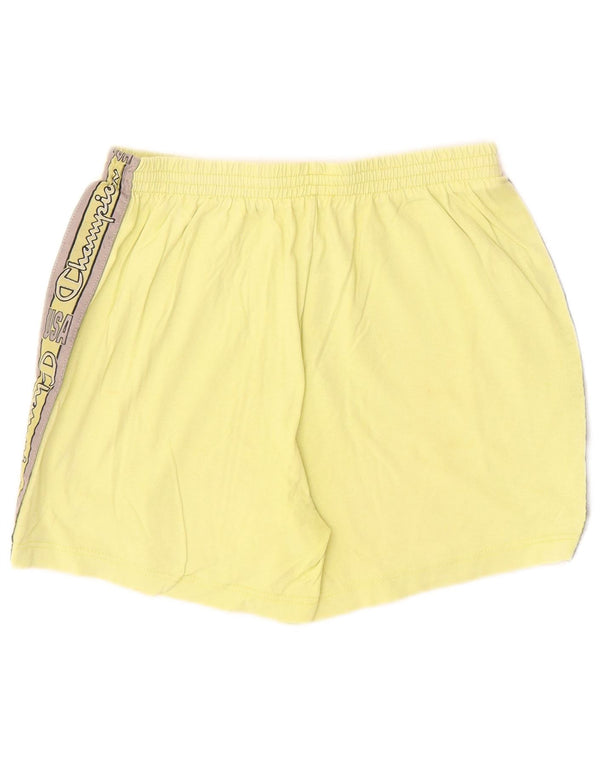 Champion Womens Graphic Sport Shorts UK 12 Mittelgelber Farbblock