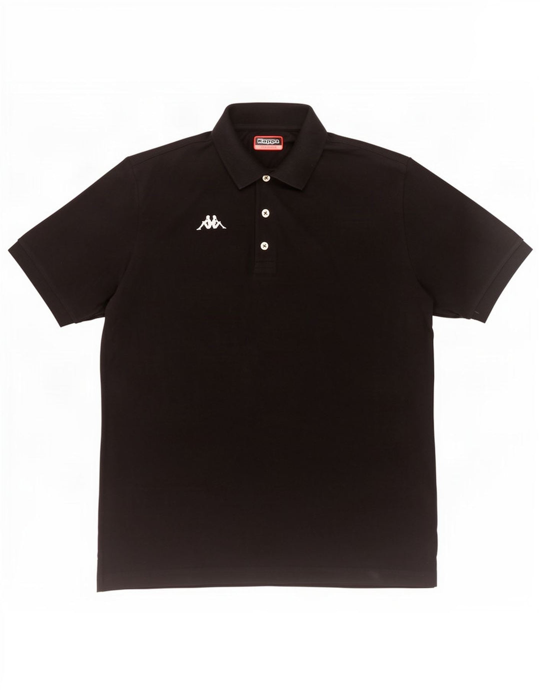 Kappa Herren Poloshirt 2XL Schwarz Baumwolle