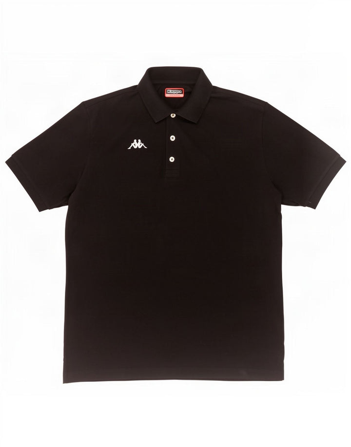 Kappa Herren Poloshirt 2XL Schwarz Baumwolle