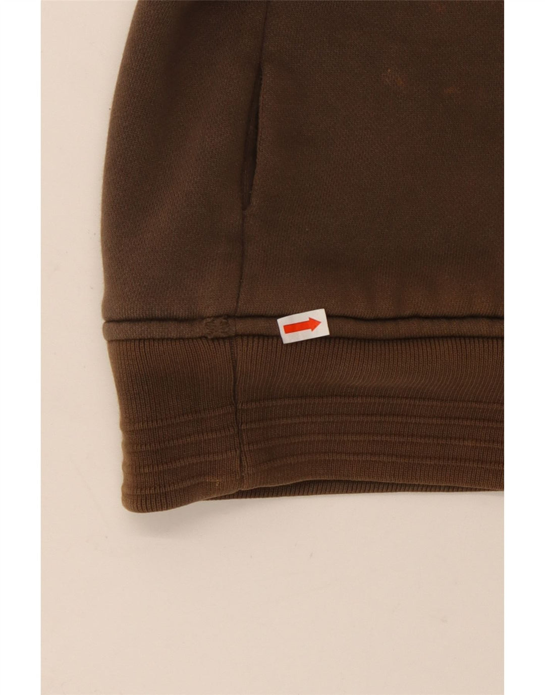 ANIMAL Herren-Kapuzenpullover mit grafischem Reißverschluss, groß, braune Baumwolle