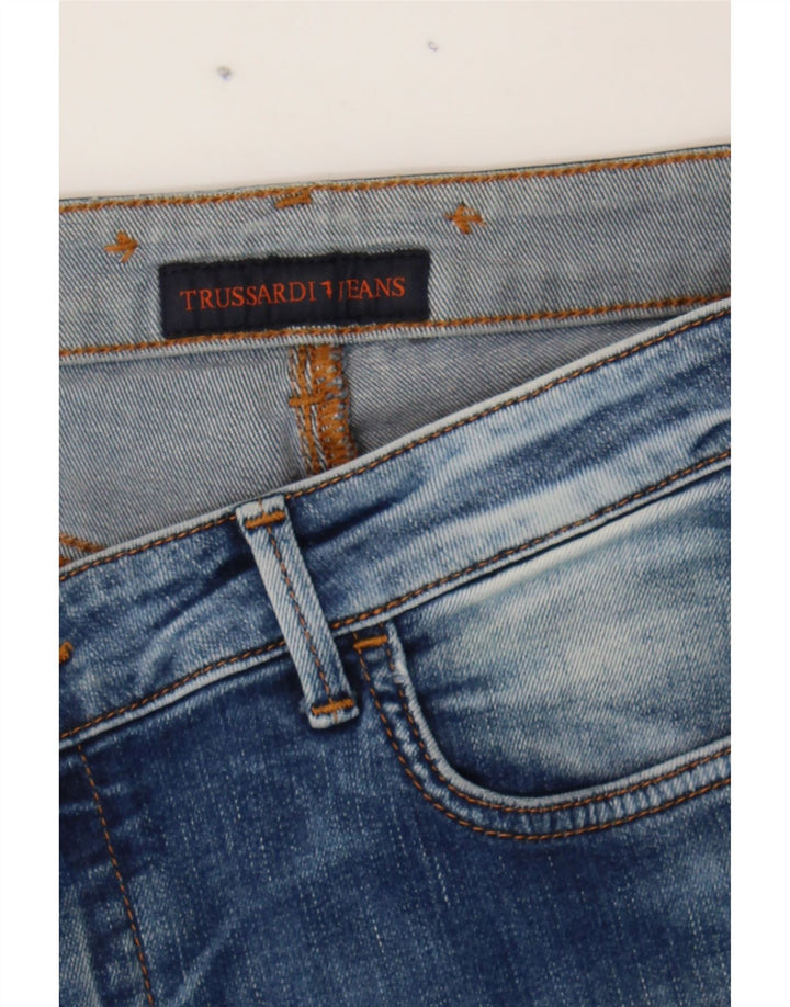 TRUSSARDI Womens Skinny Jeans W32 L31 Blue Vintage Trussardi and Second-Hand Trussardi from Messina Hembry 