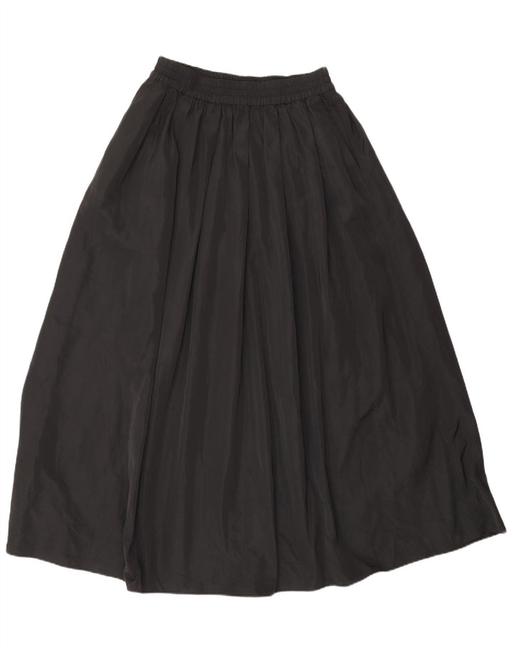 Zara Damen ausgestellter Rock XS W30 Schwarz Polyester
