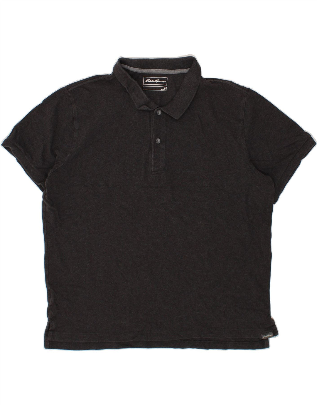 EDDIE BAUER Mens Polo Shirt XL Grey Cotton Vintage Eddie Bauer and Second-Hand Eddie Bauer from Messina Hembry 