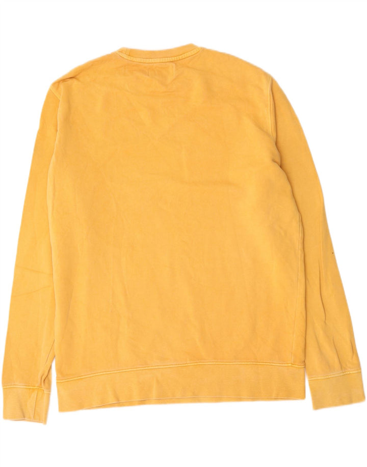 Marks & Spencer Herren-Sweatshirt mit Grafik, groß, aus Baumwolle, Gelb