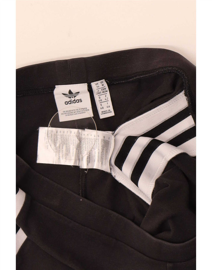 Adidas Damen Graphic Leggings UK 14 Mittelschwarze Baumwolle