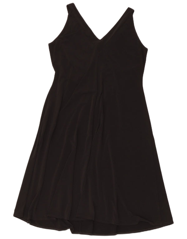 Wallis Womens Sleeveless A-Line Dress UK 20 2XL Black