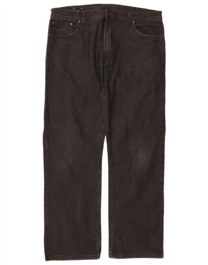 Marks & Spencer Herren Blue Harbor Straight Jeans W38 L31 Schwarze Baumwolle