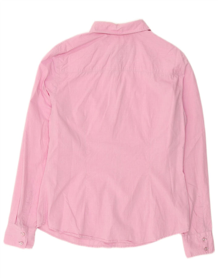 PAUL & SHARK Damen Hemd IT 44 Mittelrosa Baumwolle