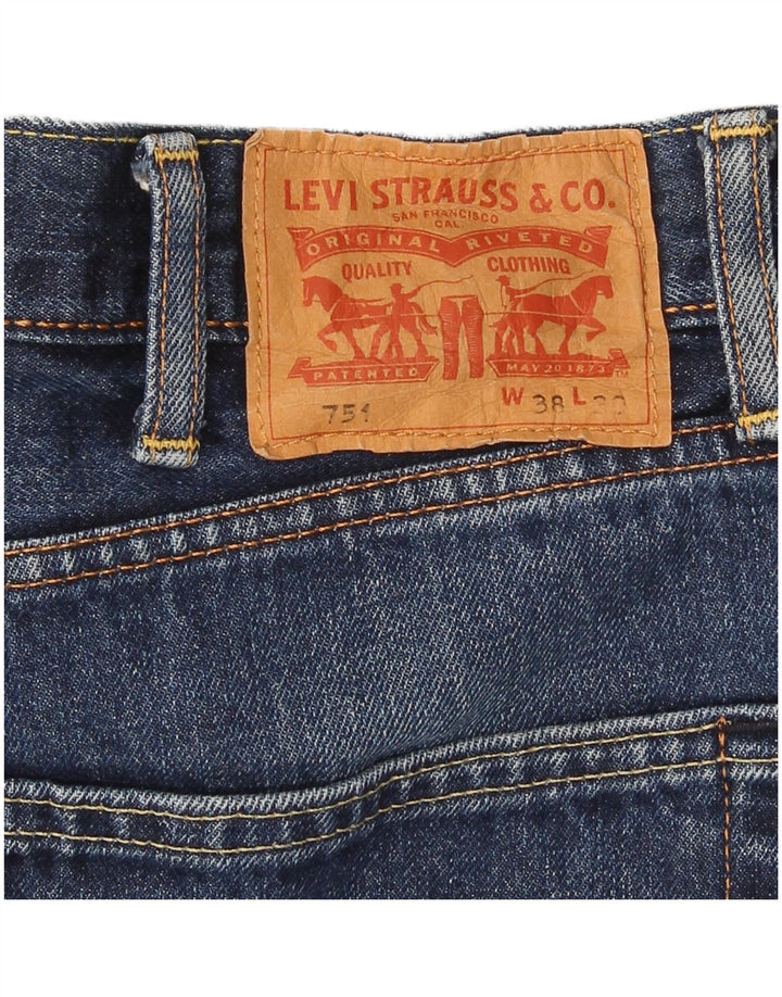 Levi's Herren 751 Straight Jeans W38 L30 Blau