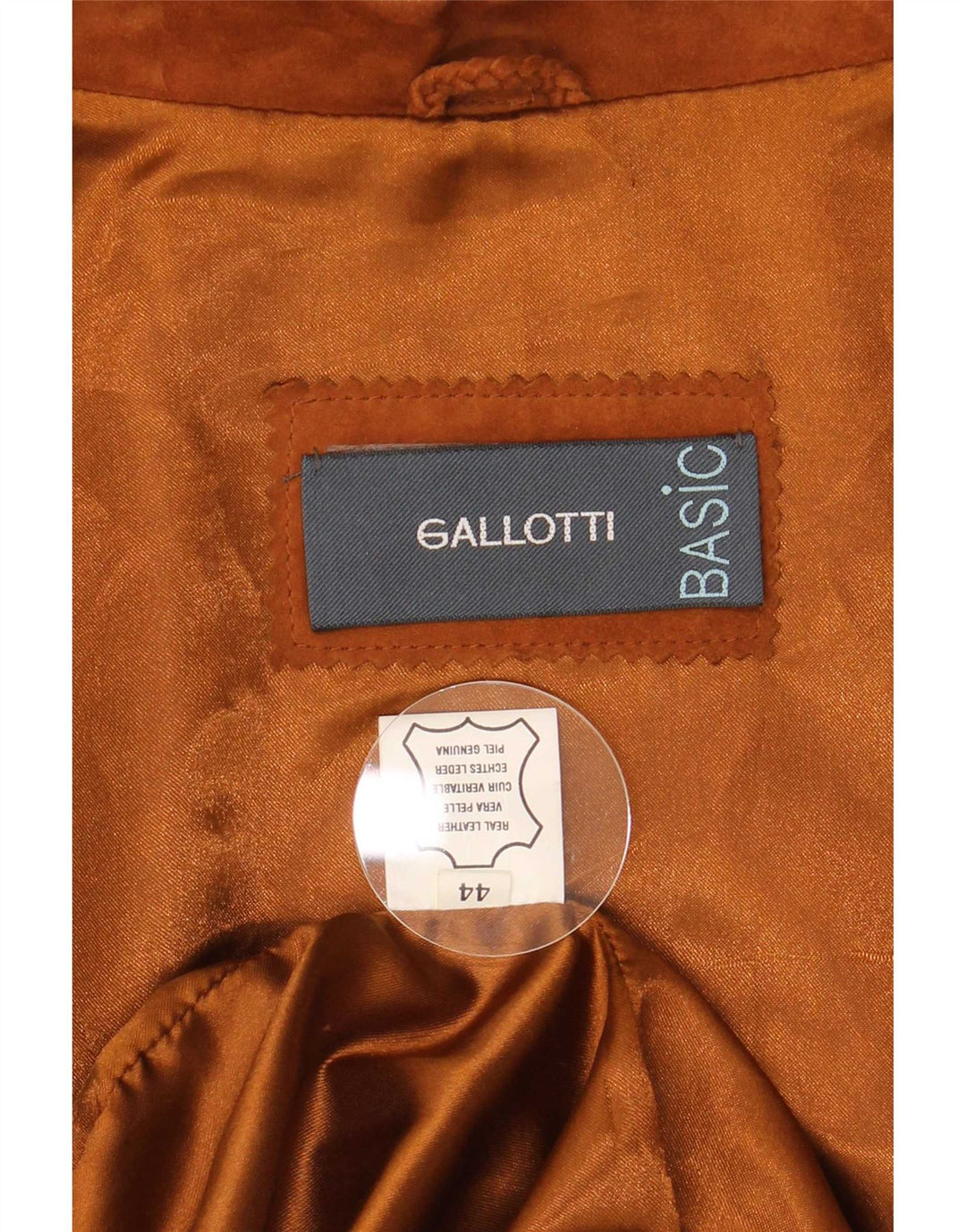 Gallotti Damen Wildlederjacke IT 44 Mittelbraunes Leder