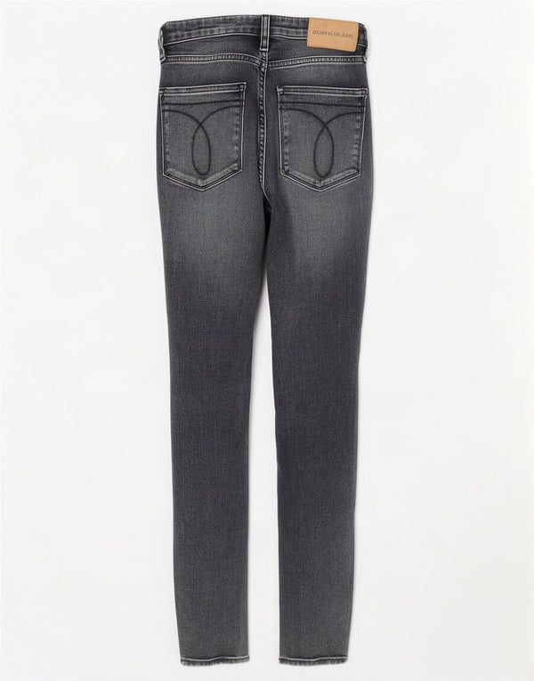Calvin Klein Womens Skinny Jeans W26 L27 Grey Cotton