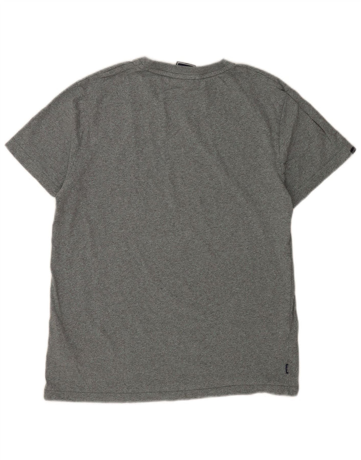 Superdry Herren T-Shirt Top Large Grau Baumwolle