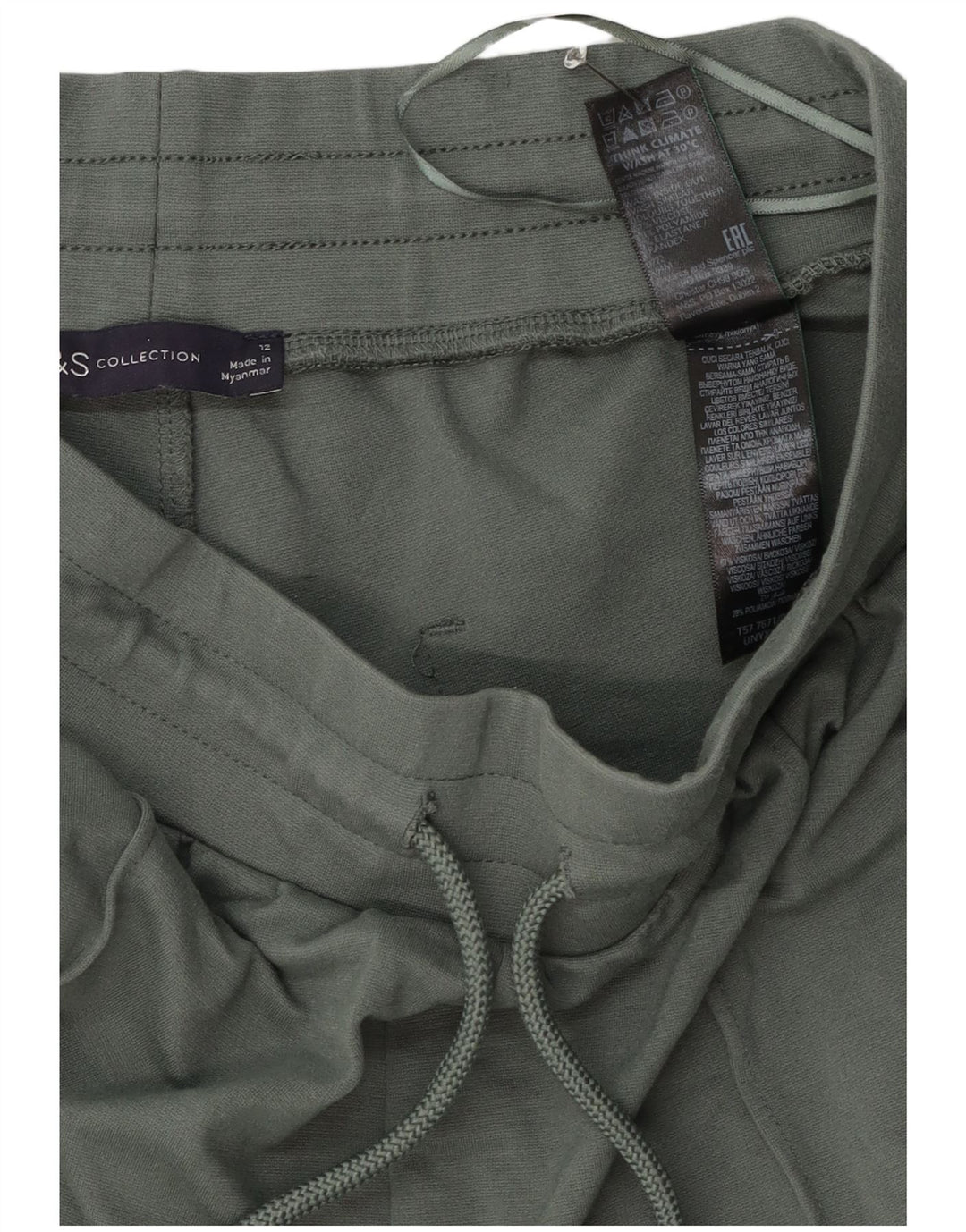 Marks & Spencer Damen-Trainingshose, UK 12, mittelgrün, Farbblock