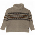 Weird Fish Rollkragenpullover für Damen, UK 14, Größe L, Grau, Fair Isle