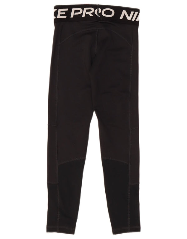 Nike Dri Fit Grafik-Leggings für Mädchen, 6–7 Jahre, XS, schwarzes Polyester