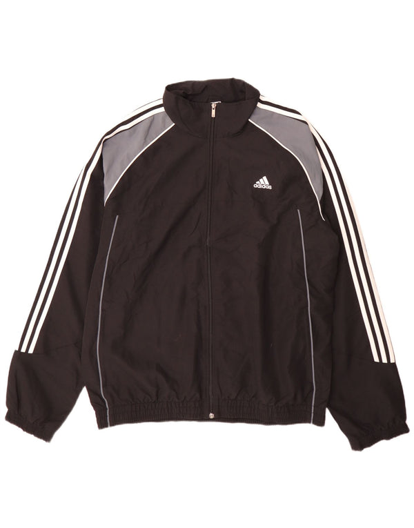 Adidas Herren Graphic Trainingsanzug Top Jacke XL Schwarz Colourblock Sports