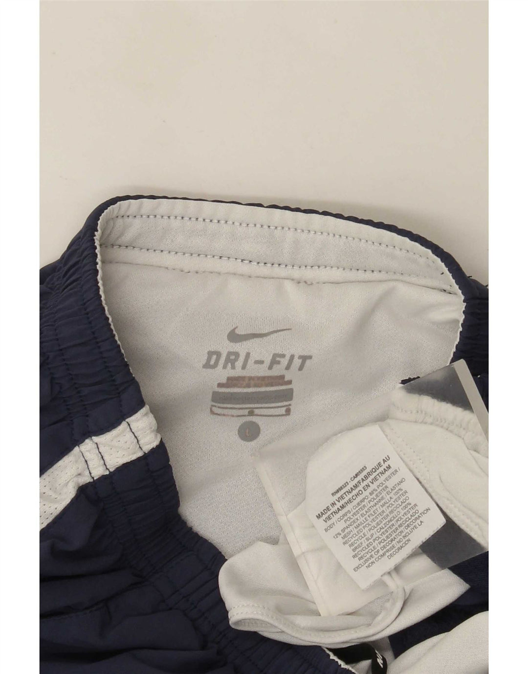 Nike Herren Dri Fit Sportshorts, groß, marineblaues Farbblock-Polyester