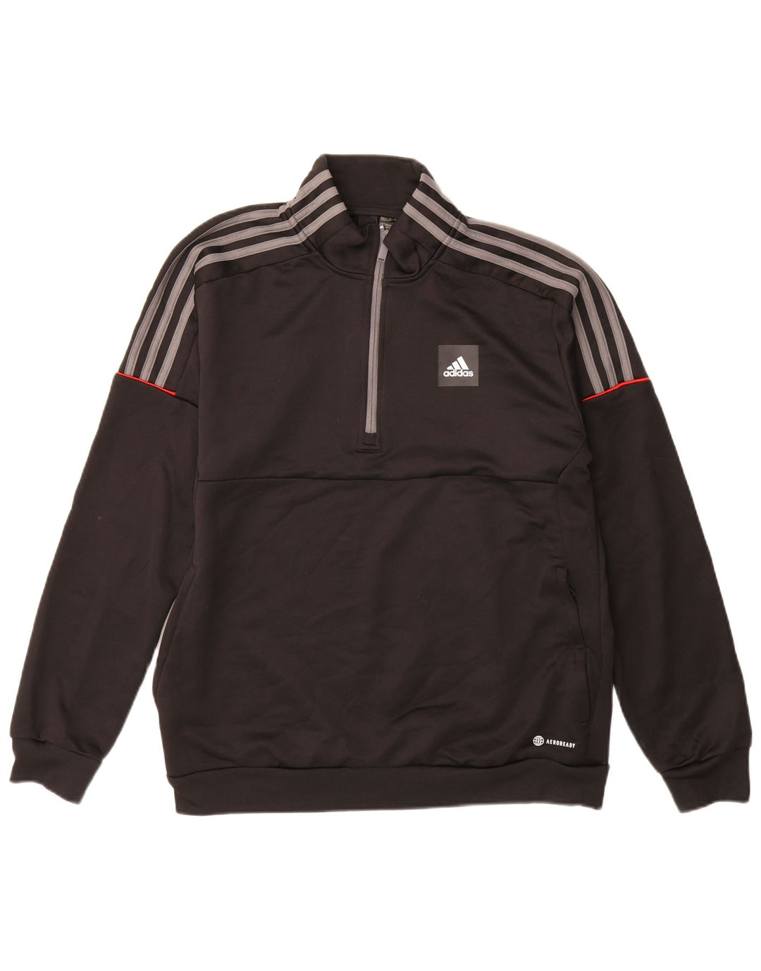 Herren-Sweatshirt mit Reißverschluss am Hals, Größe M