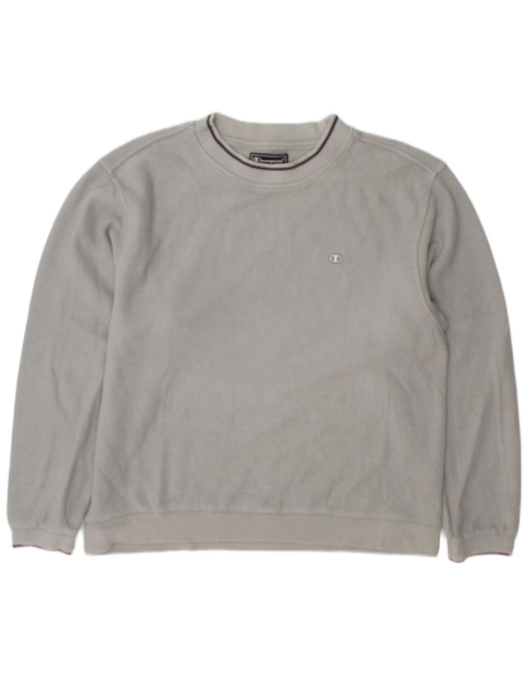 Champion Herren-Sweatshirt-Pullover aus mittelgrauer Baumwolle