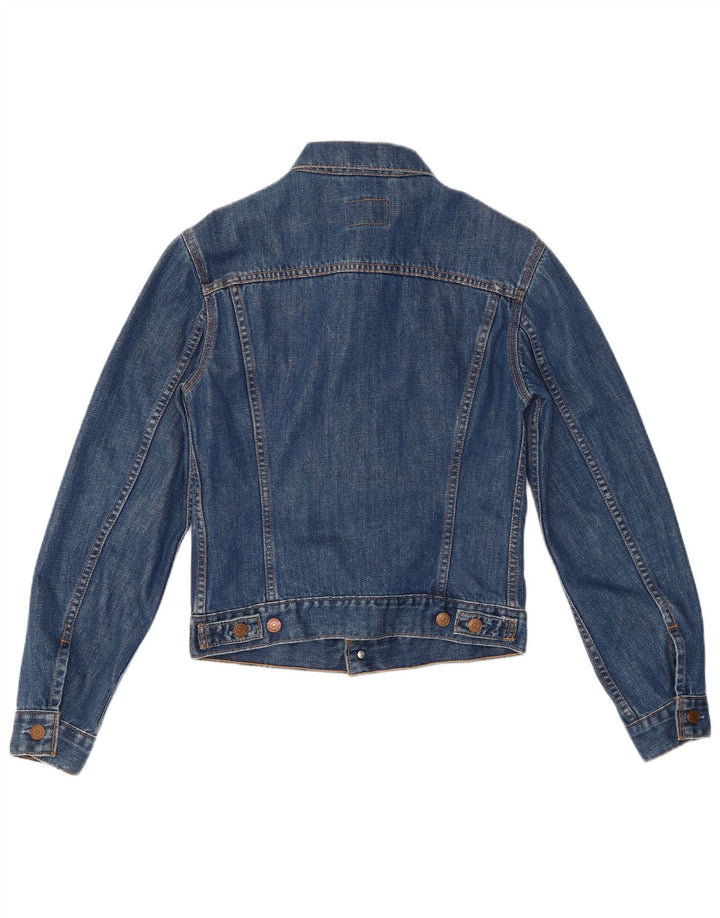 LEVI'S Jeansjacke für Mädchen, 10–11 Jahre, mittelblaue Baumwolle
