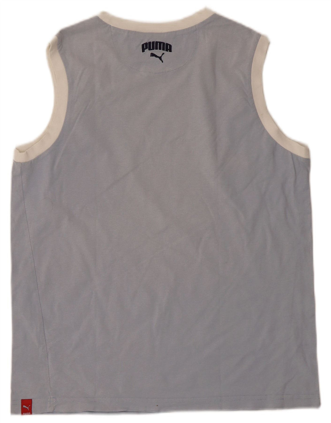 Puma Jungen-Trägershirt, 15–16 Jahre, blaue Baumwolle