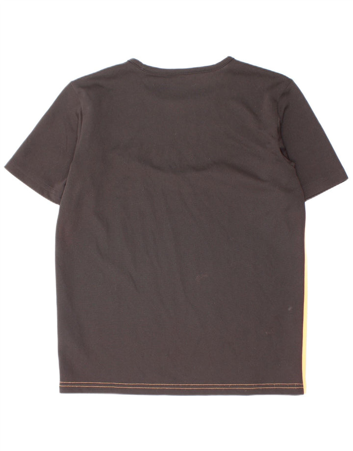 Puma T-Shirt für Jungen, 11–12 Jahre, schwarzes Colourblock-Polyester