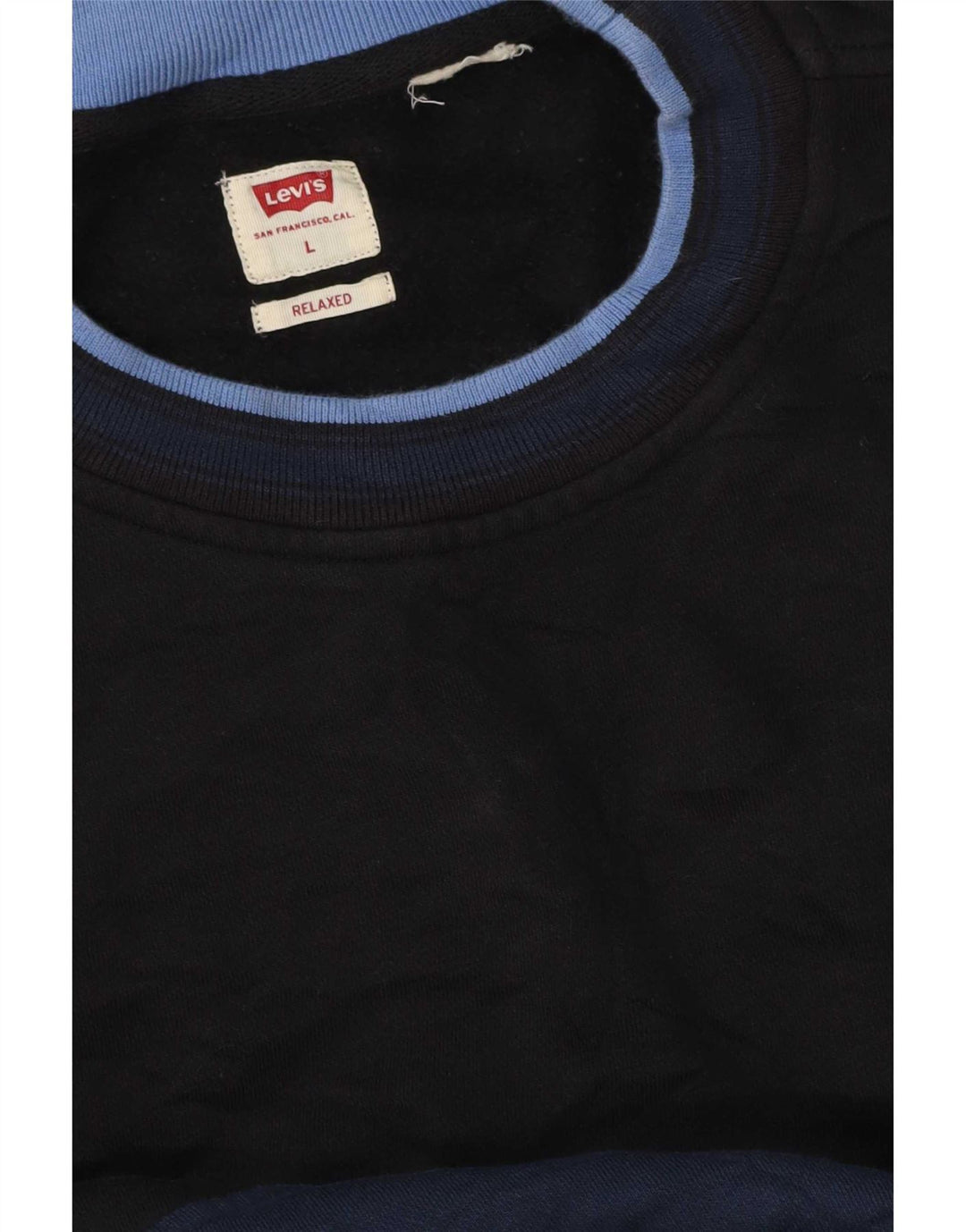 Levi's Herren-Sweatshirt mit entspannter Passform, groß, Marineblau, Farbblock