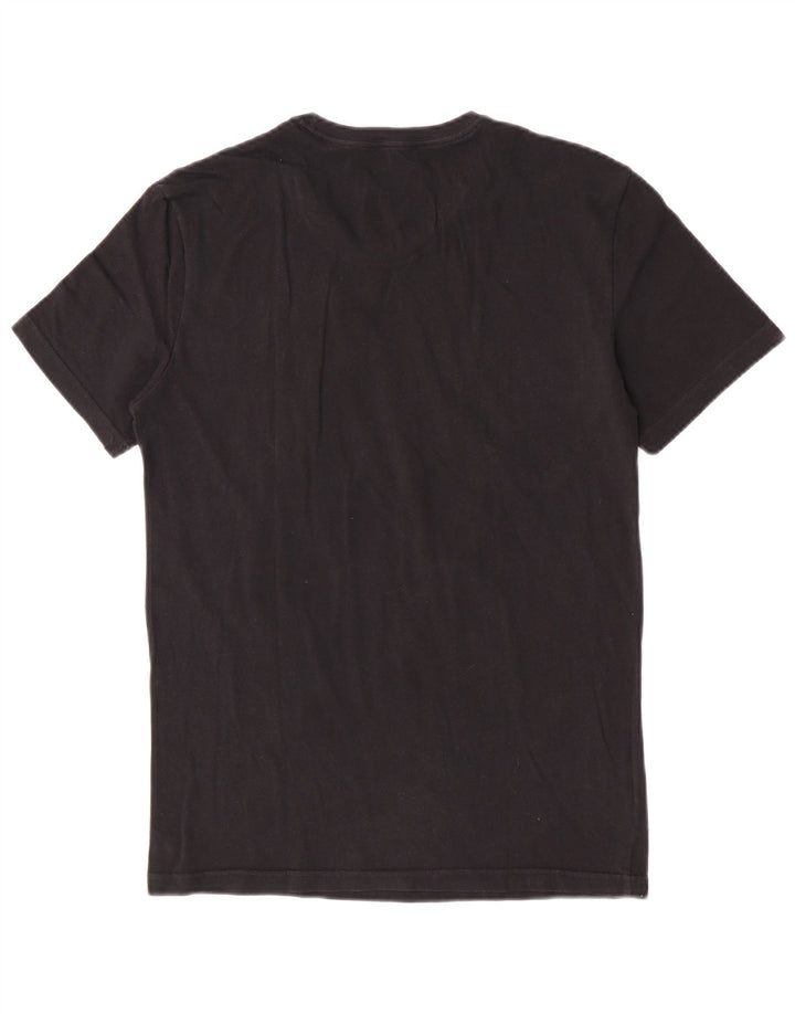 Nike Herren Dri Fit T-Shirt-Oberteil aus mittelschwarzer Baumwolle