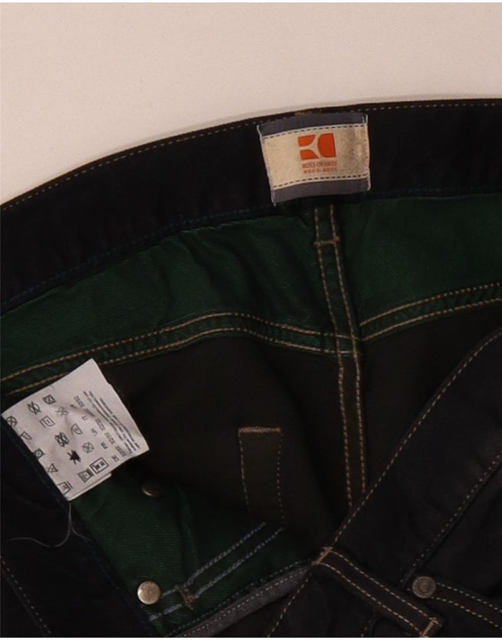 Hugo Boss Herren Straight Jeans W32 L32 Schwarz