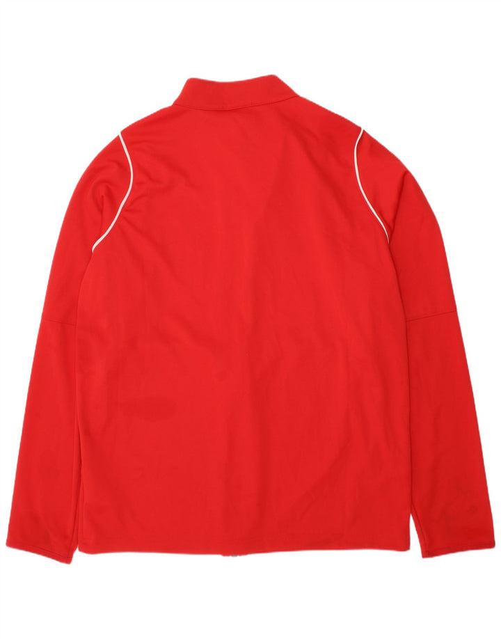 NIKE Dri-Fit-Trainingsanzug für Jungen, Top-Jacke, 12–13 Jahre, groß, rotes Polyester