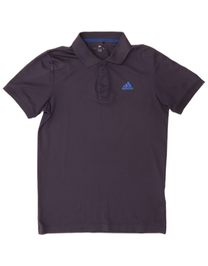 Adidas Herren Climalite Poloshirt Small Marineblau Polyester