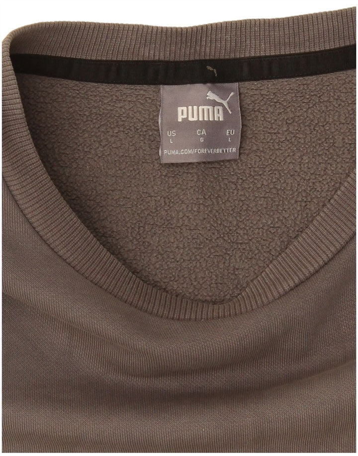 Puma Herren Sweatshirt Pullover Large Grau