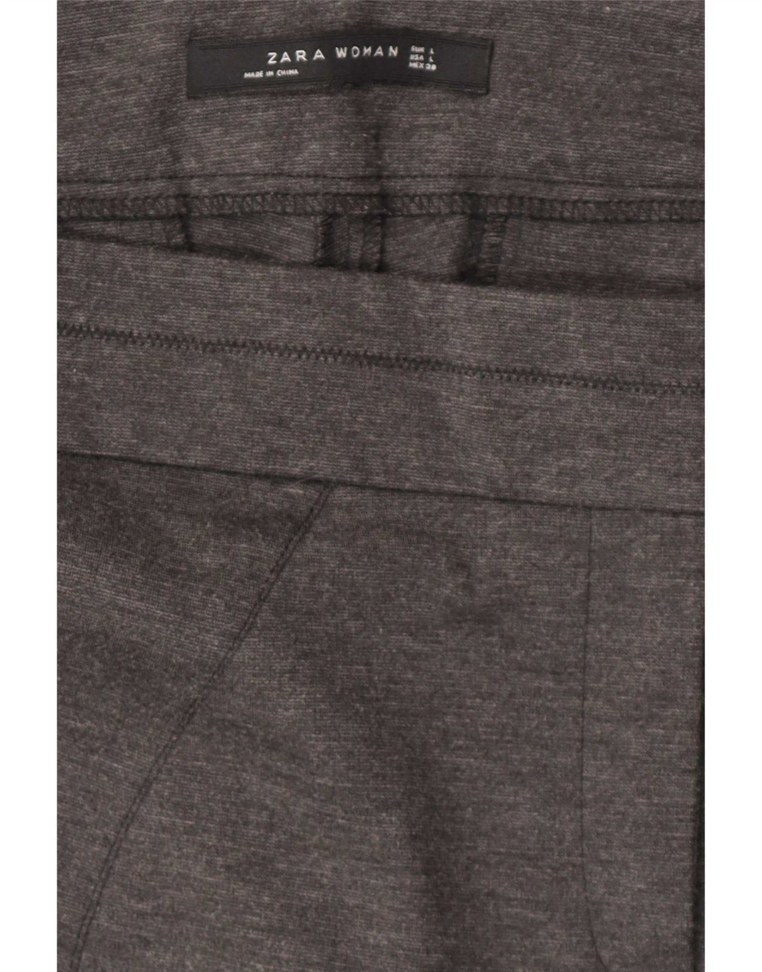 Slim-Anzughose für Damen von Zara, Größe L, W32, L30, Grau meliert