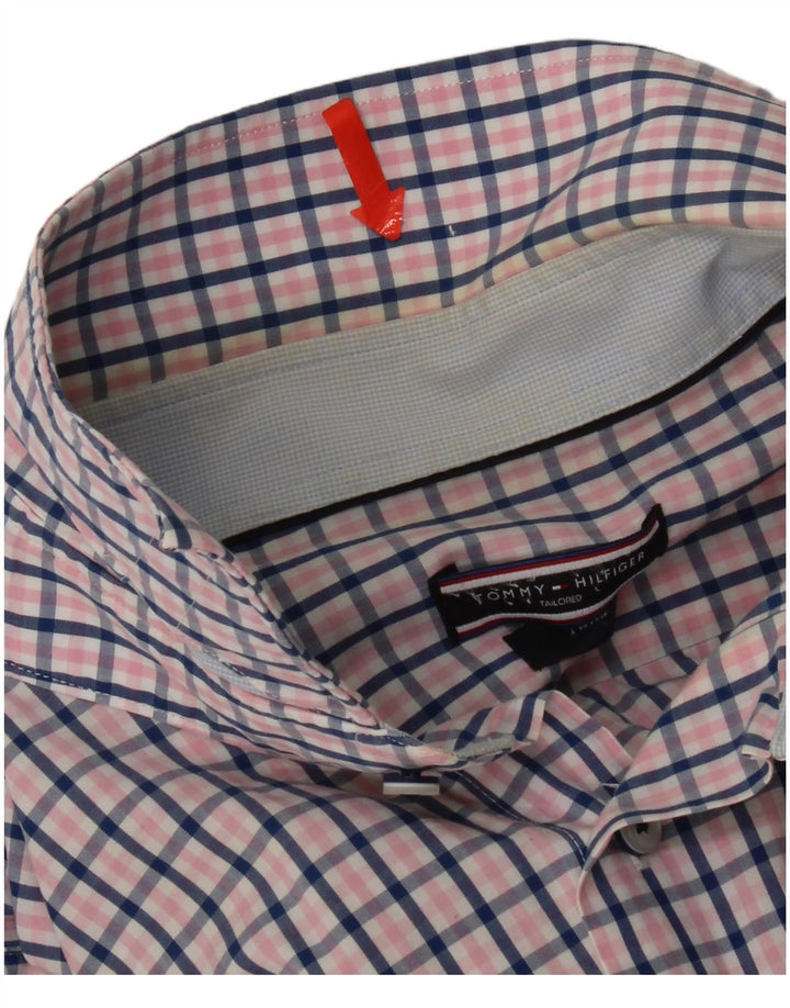 Tommy Hilfiger Herrenhemd Mittelrosa kariert