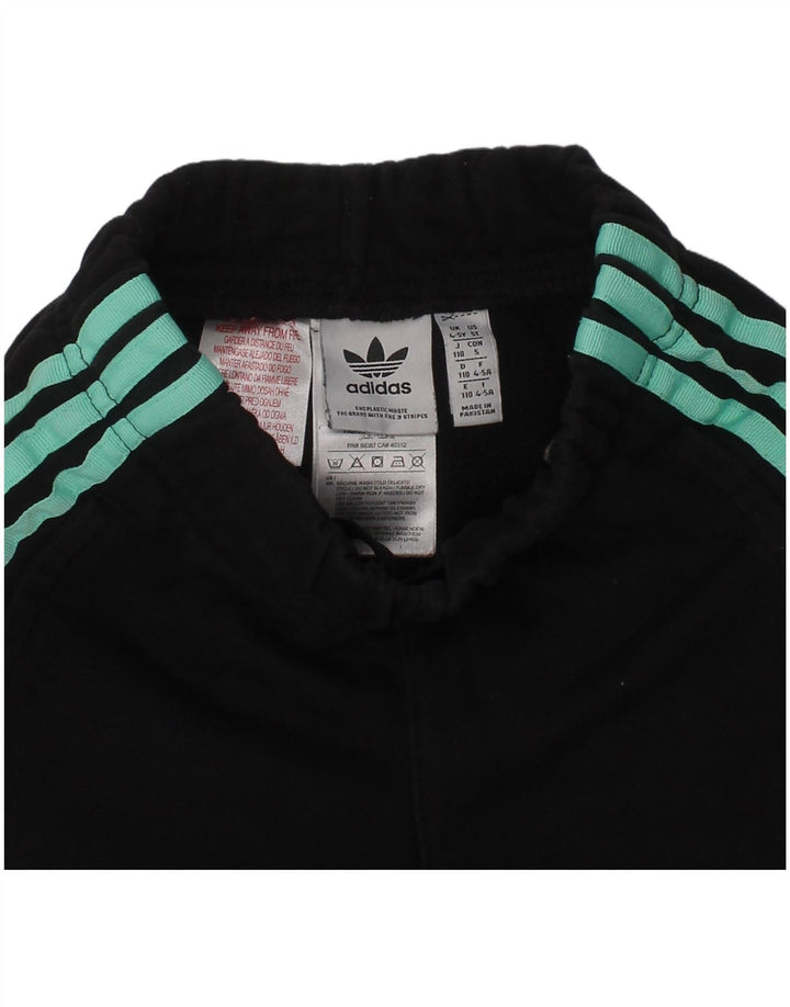 Adidas Mädchen Graphic Sport Shorts 4–5 Jahre schwarze Baumwolle