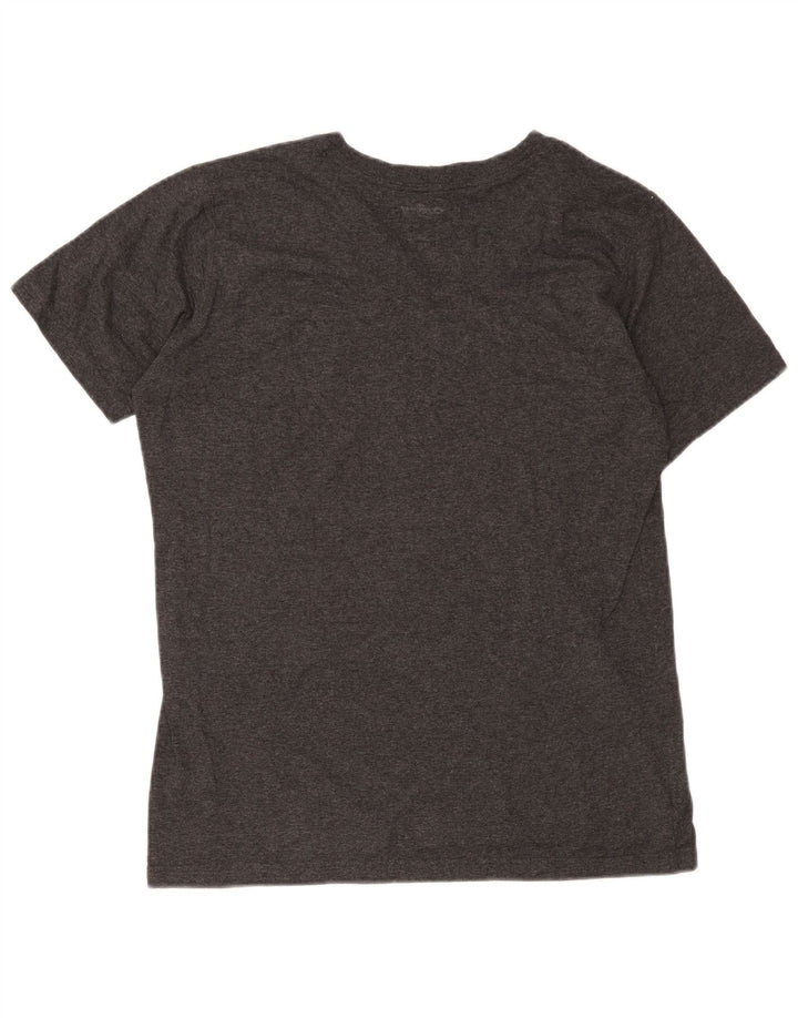 Carhartt Damen T-Shirt Top US 12/14 Large Graue Baumwolle
