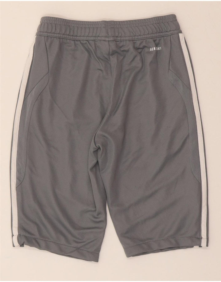ADIDAS Boys Sport Shorts 9-10 Years Grey Polyester Vintage Adidas and Second-Hand Adidas from Messina Hembry 