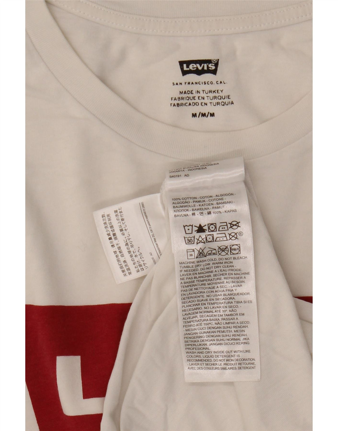 Levi's Herren-T-Shirt mit Grafik, mittelweiße Baumwolle