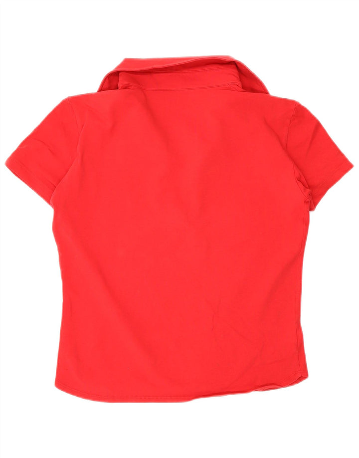 Calvin Klein Damen Poloshirt Mittelrot
