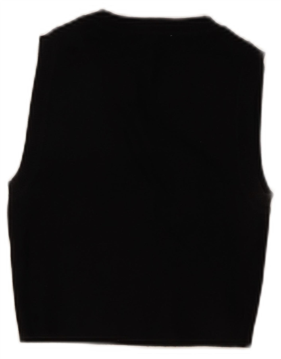 Zara Damen Crop Vest Tank Top UK 8 Small Schwarz