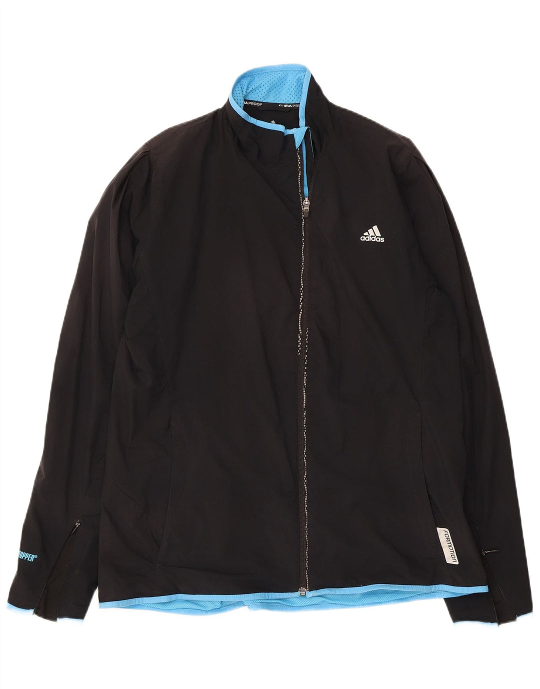 ADIDAS Womens Clima Proof Tracksuit Top Jacket UK 20 2XL  Black