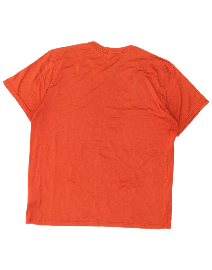 NIKE Herren Dri Fit T-Shirt Top XL Orange Polyester