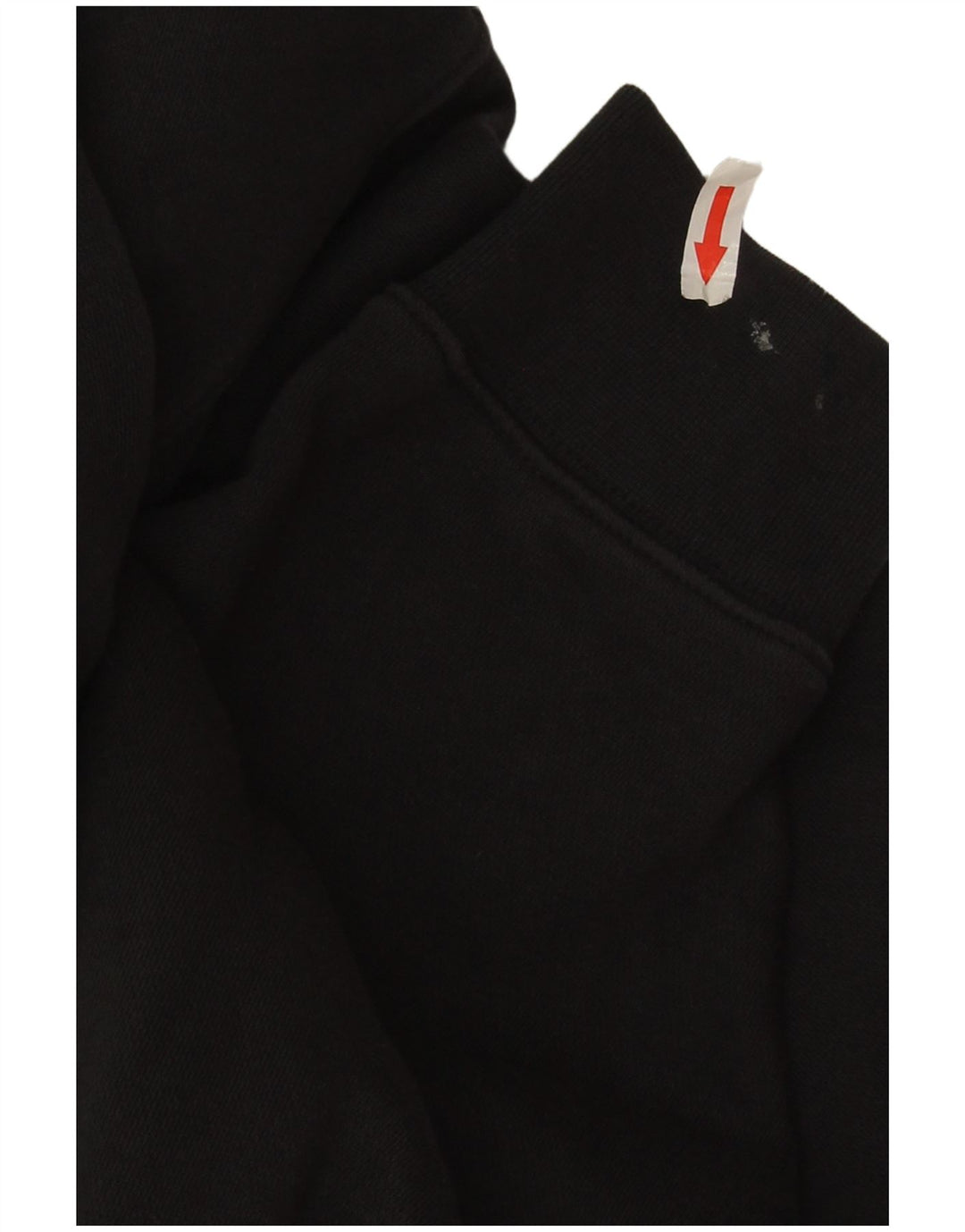 Nike Womens Crop Oversized Sweatshirt Pullover UK 14 Mittelschwarze Baumwolle