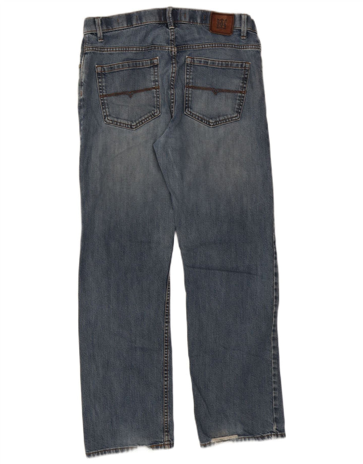 Marks & Spencer Herren-Jeans, normale Passform, gerade Passform, W34, L31, Blau, Baumwolle