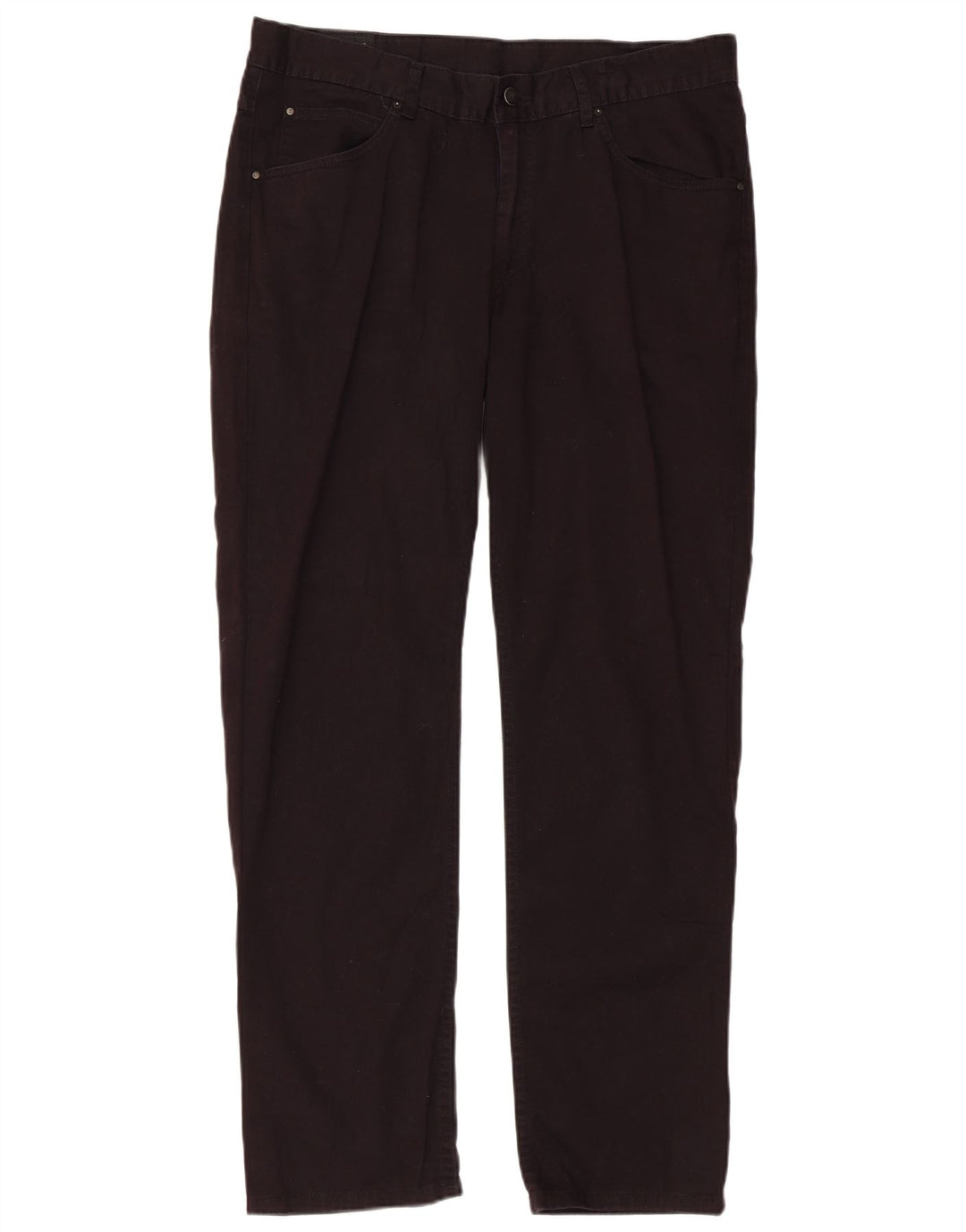 Lee Herren Straight Jeans W36 L30 Schwarze Baumwolle