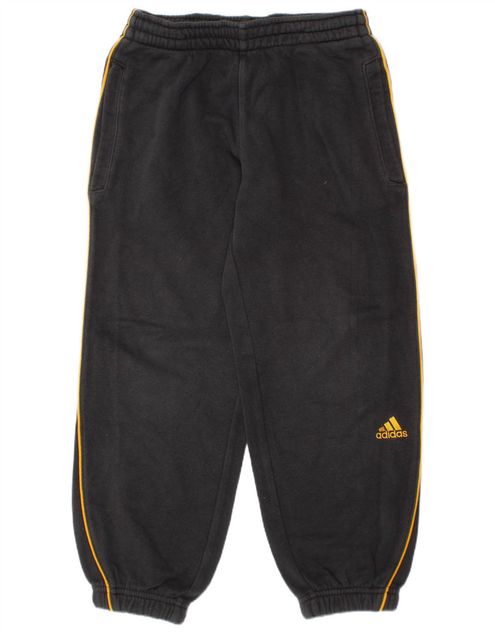 ADIDAS Jungen-Trainingshose, Jogginghose, 7–8 Jahre, graue Baumwolle