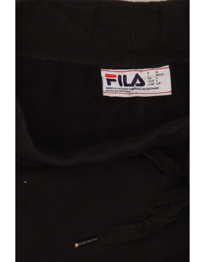 FILA Mens Tracksuit Trousers Joggers Small  Black Cotton Vintage Fila and Second-Hand Fila from Messina Hembry 